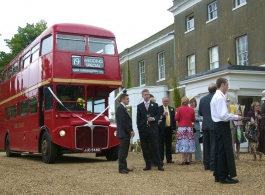 72 seat London Bus for weddings in Luton